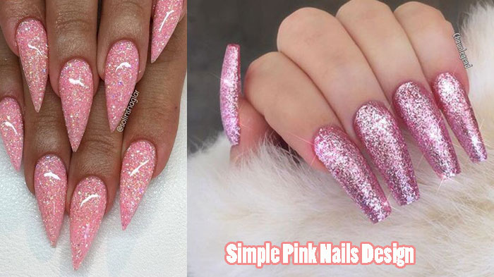 Cute Long Pink Nails